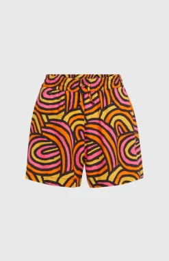 Best O’Neill Amiri Beach Short | Orange Rainbow Stripe