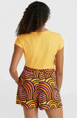 Best O’Neill Amiri Beach Short | Orange Rainbow Stripe