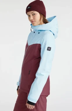 Clearance O’Neill Aplite Wintersportjas | Blue Wave Colour Block