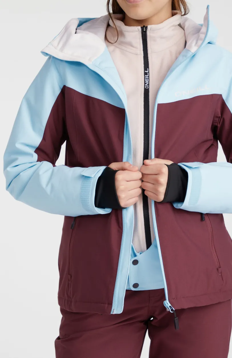 Clearance O’Neill Aplite Wintersportjas | Blue Wave Colour Block