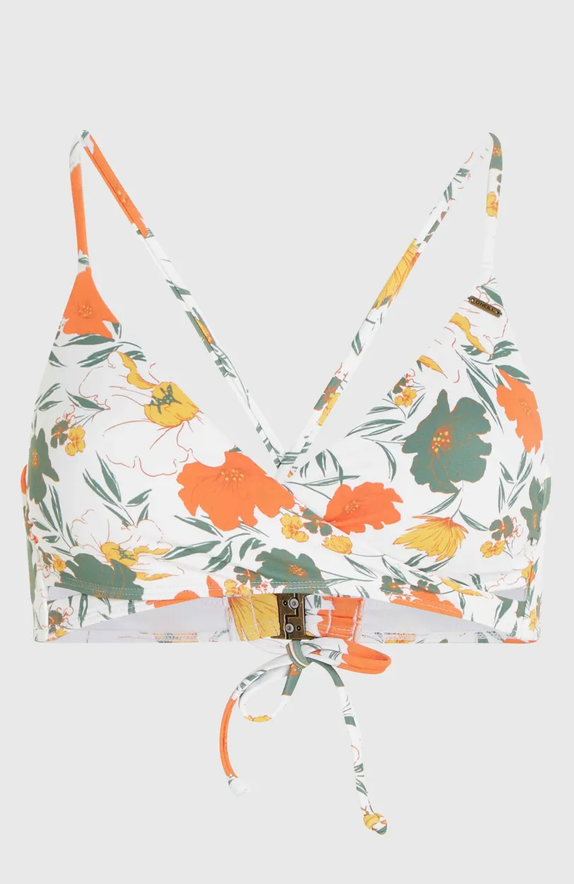 Online O’Neill Baay Bikinitop | White Tropical Flower