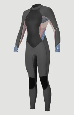 O’Neill Bahia 3/2 Back Zip Full Womens | GRAPHITE/DESERT BLOOM/DRIFT BL