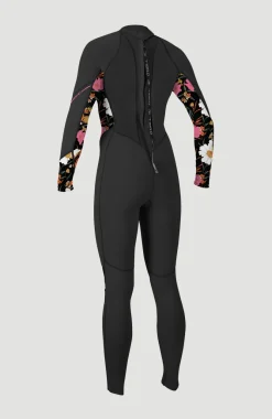 Best O’Neill Bahia 3/2 Back Zip Full Womens | BLACK/BLUEMCHEN/BLUEMCHEN