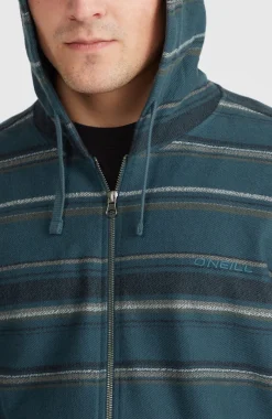 Best O’Neill Bavaro Capuchonvest Met Volledige Rits | Blue Ikat Stripe