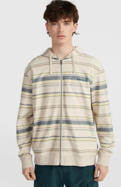 Outlet O’Neill Bavaro Capuchonvest Met Volledige Rits | Grey Vintage Stripe