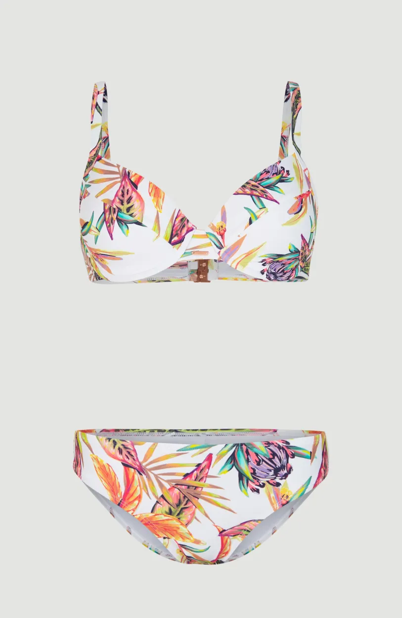 Outlet O’Neill Bikini Julia Wb - Rita Moulded Wire | White Tropical Flower