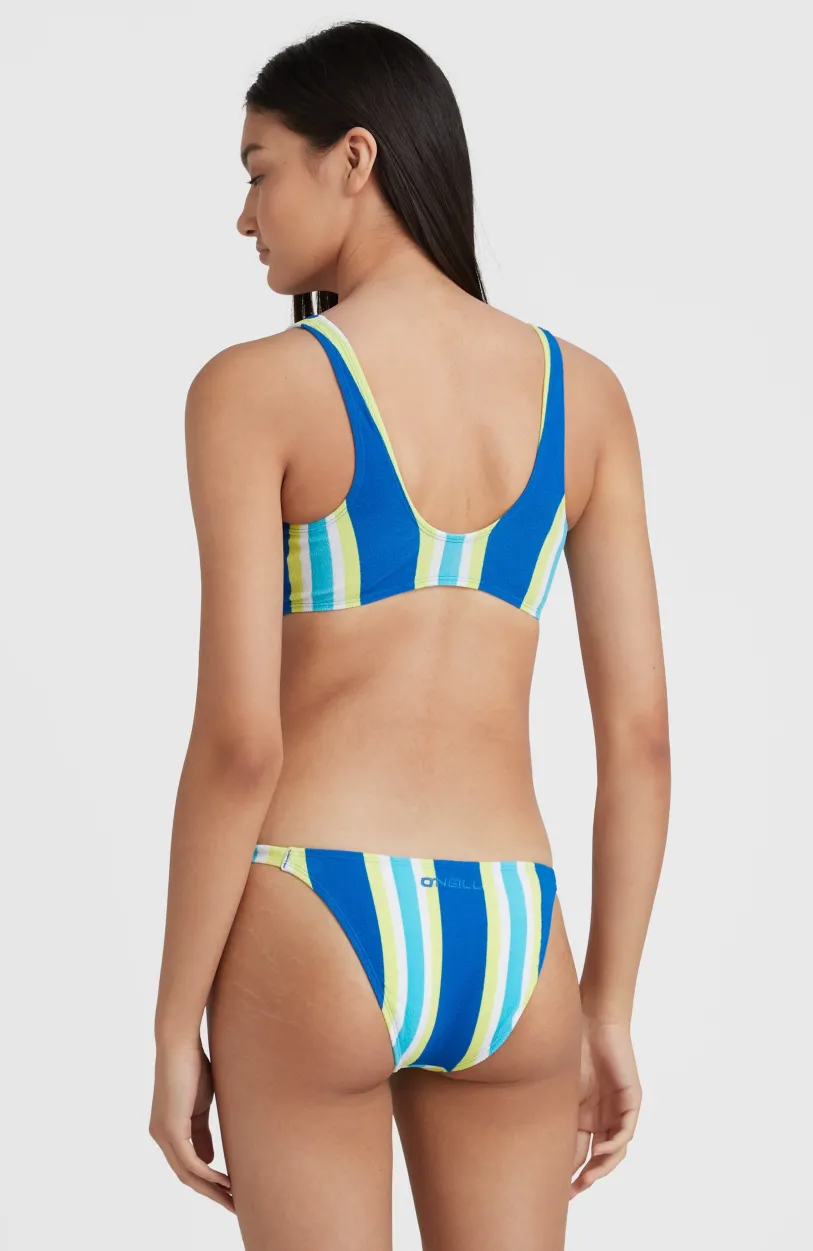 Best O’Neill Bikini Terry Lucia Longline Triangle | Blue Towel Stripe