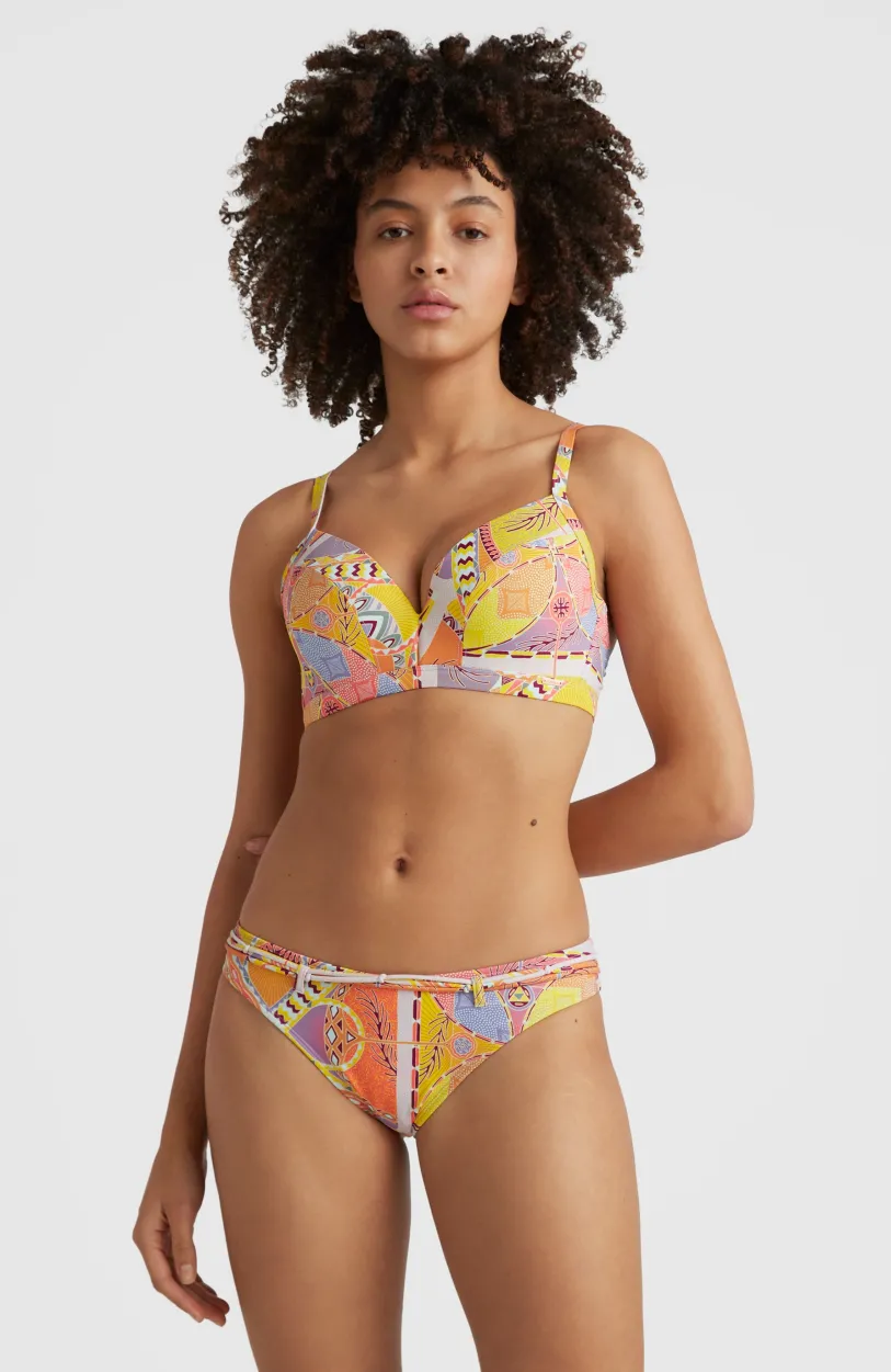 O’Neill Bikinibroekje Cruz | Yellow Scarf Print