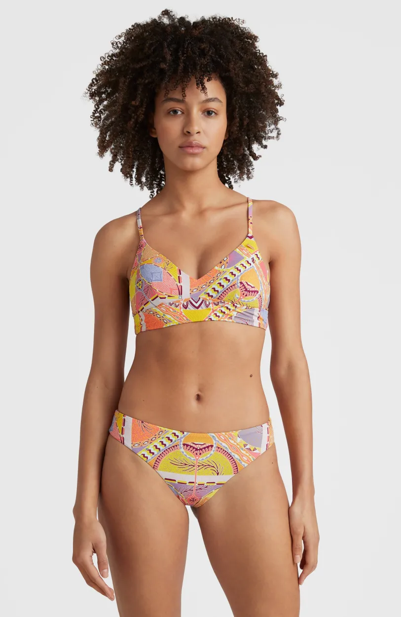 Best O’Neill Bikinibroekje Maoi | Yellow Scarf Print