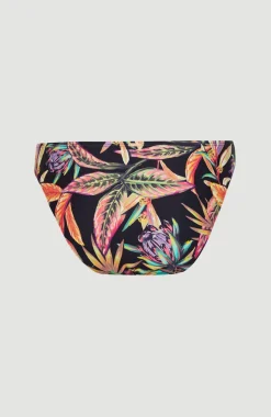 Best O’Neill Bikinibroekje Rita | Black Tropical Flower