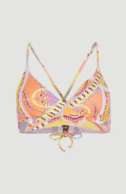 Outlet O’Neill Bikinitop Baay Bralette | Yellow Scarf Print