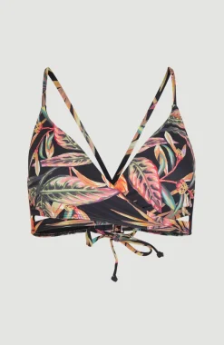 Clearance O’Neill Bikinitop Baay Bralette | Black Tropical Flower