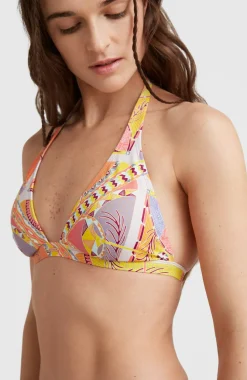 Outlet O’Neill Bikinitop Marga Halter | Yellow Scarf Print