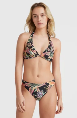 Outlet O’Neill Bikinitop Sao Mix Mould Halter | Black Tropical Flower