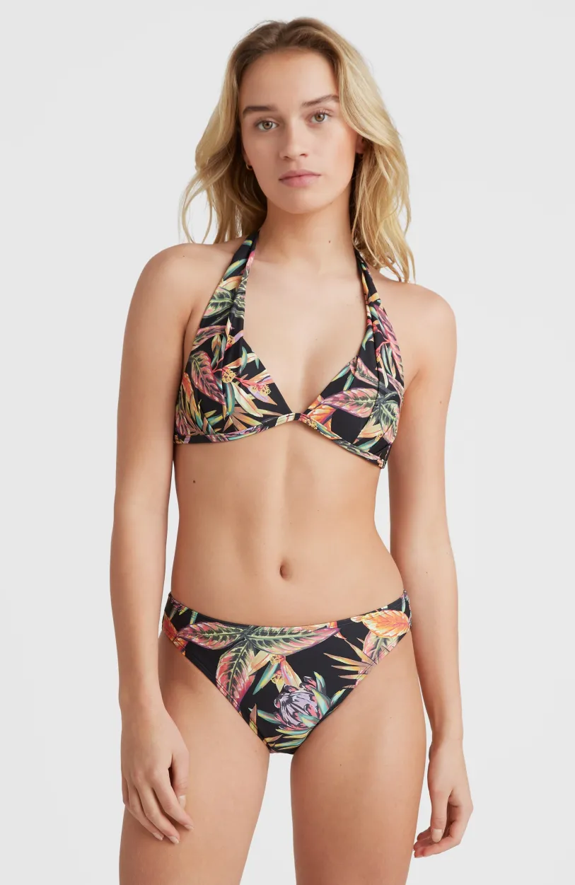 Outlet O’Neill Bikinitop Sao Mix Mould Halter | Black Tropical Flower