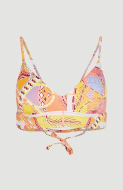Outlet O’Neill Bikinitop Wave Bralette | Yellow Scarf Print