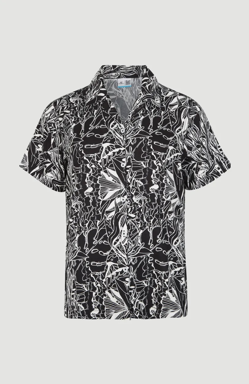 Online O’Neill Blouse Ocean Mission | White . Black Comic Seaweed