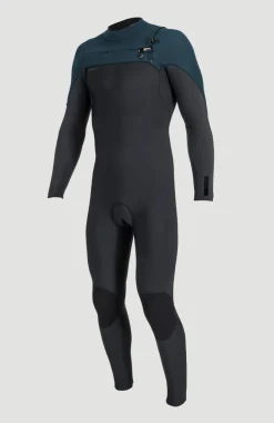 New O’Neill Blueprint Windfreak 5/4mm Chest Zip Full Wetsuit | BLACK/CADET BLUE