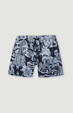 Hot O’Neill Cali Hybrid 13" Zwemshort | Black Oyster