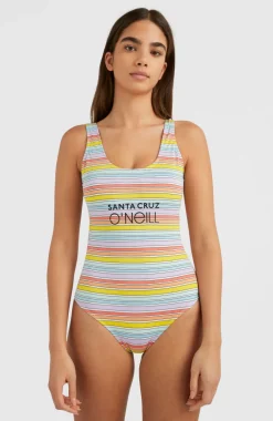 Best O’Neill Cali Retro Badpak | Bright Multi Coloured Stripe