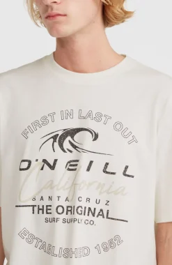 New O’Neill Cali Wave T-shirt | Snow White