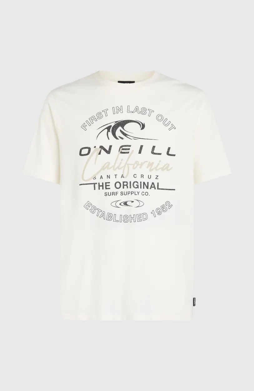 New O’Neill Cali Wave T-shirt | Snow White