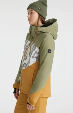 Outlet O’Neill Carbonite Wintersportjas | Deep Lichen Green Colour Block