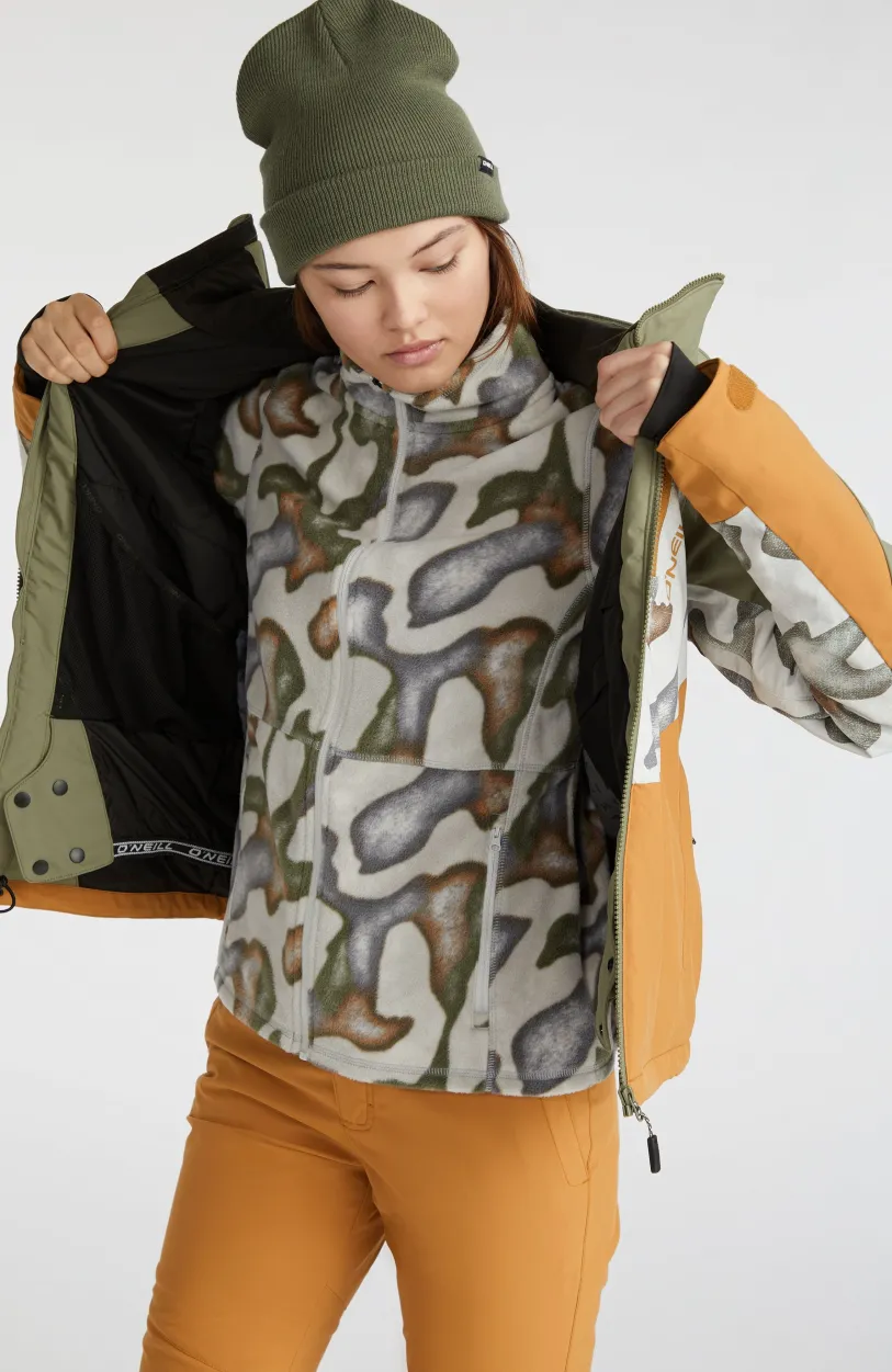 Outlet O’Neill Carbonite Wintersportjas | Deep Lichen Green Colour Block
