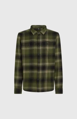 Best O’Neill Check Flanellen Overhemd | Green Check Small