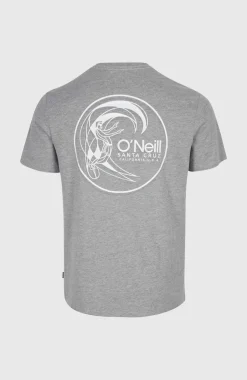 Clearance O’Neill Circle Surfer T-Shirt | Silver Melee -A