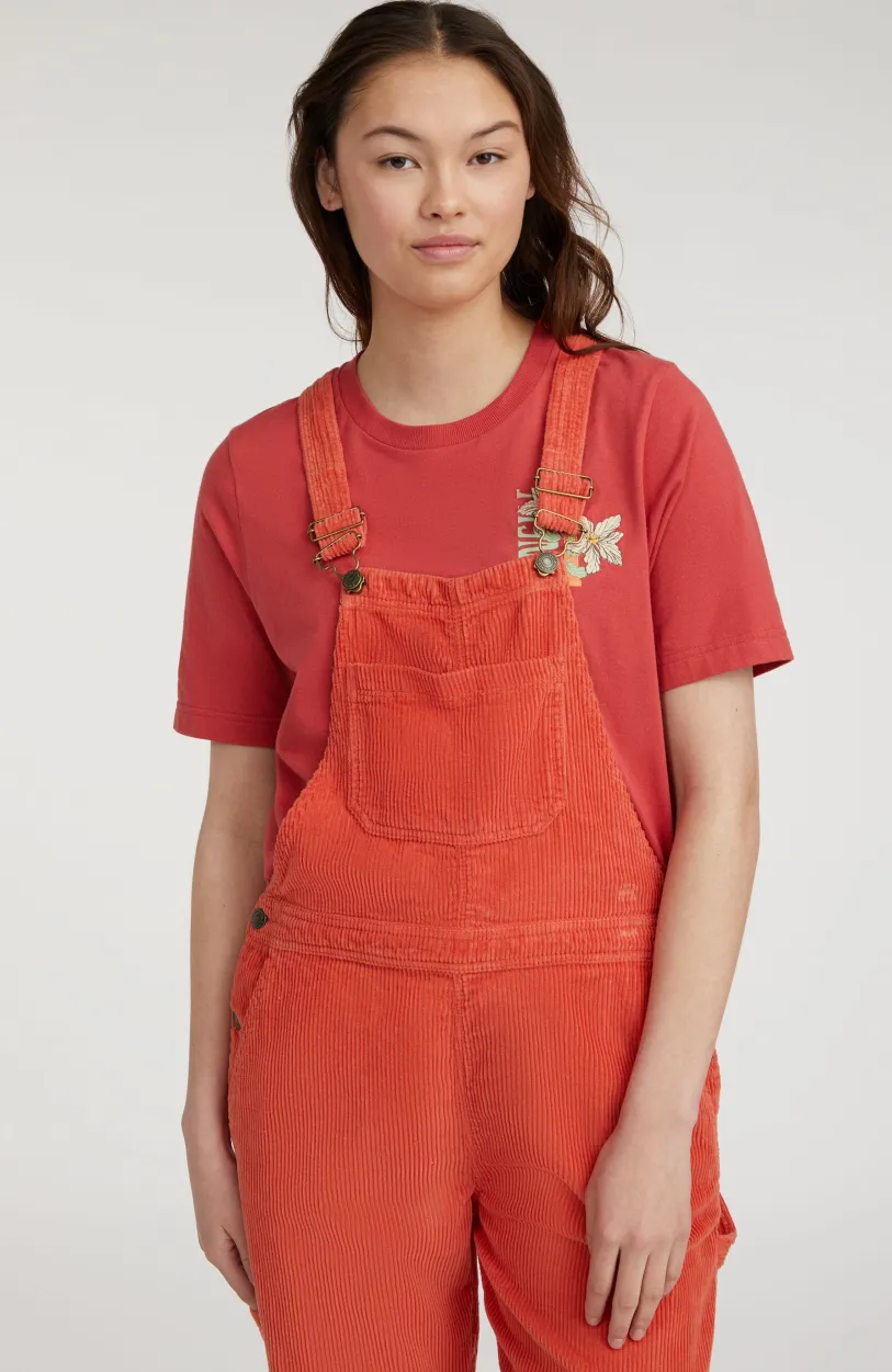 Outlet O’Neill CORD DUNGAREE | Red Orcher