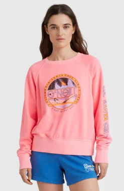 Sale O’Neill Cult Shift Crew Sweatshirt | Diva Pink