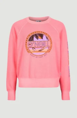 Sale O’Neill Cult Shift Crew Sweatshirt | Diva Pink