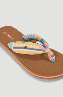 Sale O’Neill Ditsy Sun BLOOM™ Slippers | Yellow Art Geo