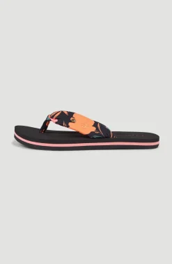 Clearance O’Neill Ditsy Sun BLOOM™ Slippers | Black Bluemchen