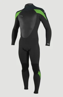 O’Neill Epic 3/2 Back Zip Full | BLACK/GUNMETAL/DAYGLO