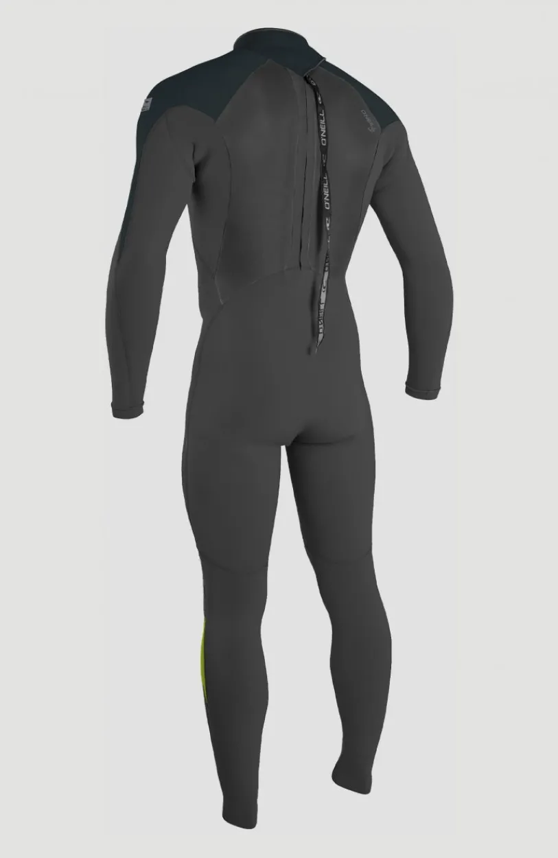 Hot O’Neill Epic 4/3mm Back Zip Full Wetsuit | BLACK/GUNMETAL/DAYGLO