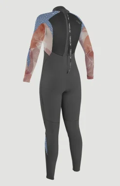 Hot O’Neill Epic 4/3mm Back Zip Full Wetsuit | GRAPHITE/DESERT BLOOM/DRIFT BL