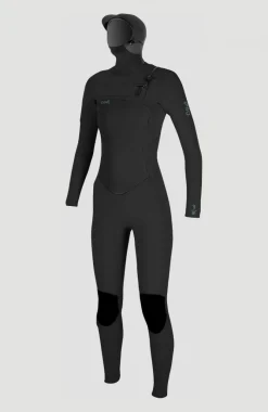 Sale O’Neill Epic 6/5/4mm Chest Zip Full Wetsuit With Hood | BLACK/BLACK