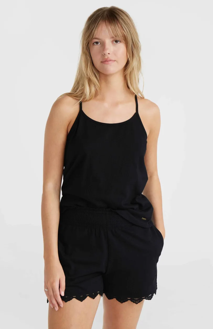 Sale O’Neill Essentials Ava Smocked Short | Black Out