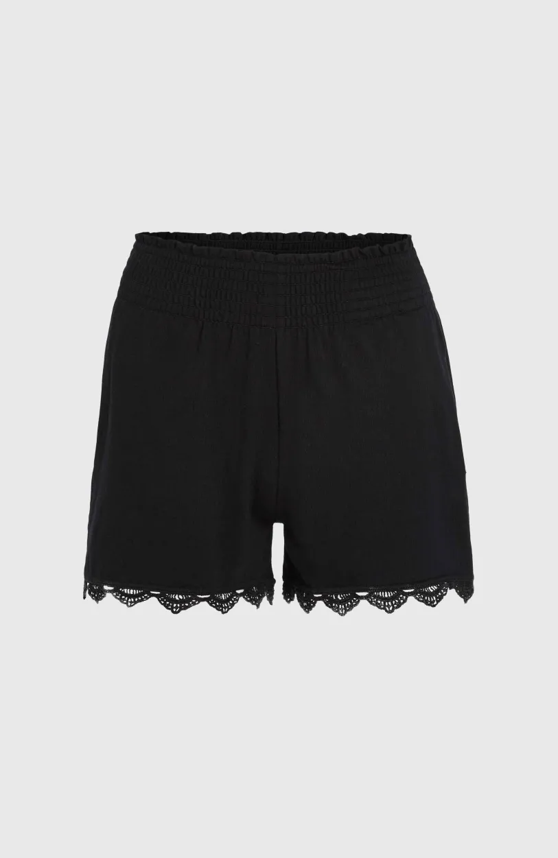 Sale O’Neill Essentials Ava Smocked Short | Black Out