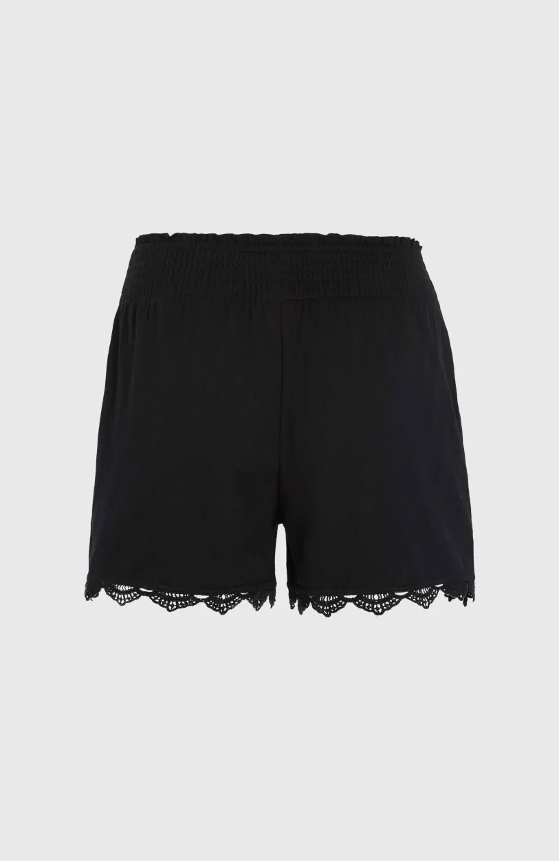 Sale O’Neill Essentials Ava Smocked Short | Black Out