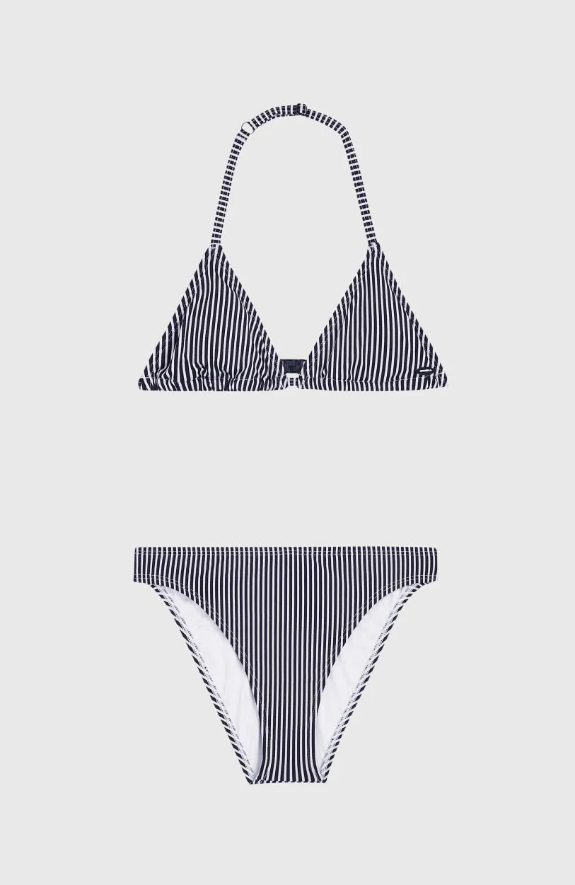 O’Neill Essentials Triangle Bikiniset | Black Simple Stripe