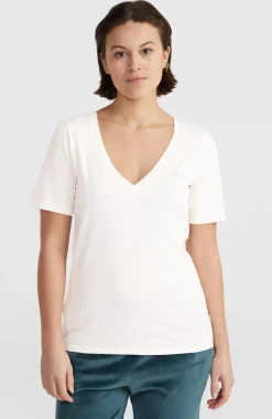 Outlet O’Neill Essentials T-shirt Met V-hals | Snow White