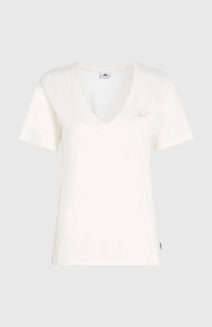 Outlet O’Neill Essentials T-shirt Met V-hals | Snow White