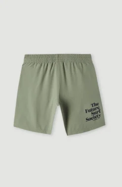 Hot O’Neill Future Surf Society 14'' Zwemshort | Deep Lichen Green
