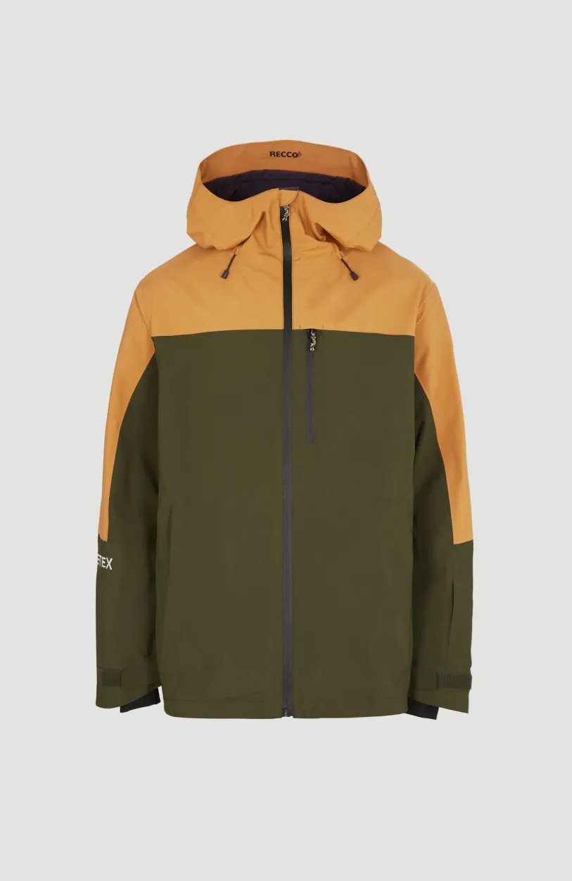 Discount O’Neill GORE-TEX Psycho Wintersportjas | Rich Caramel Colour block