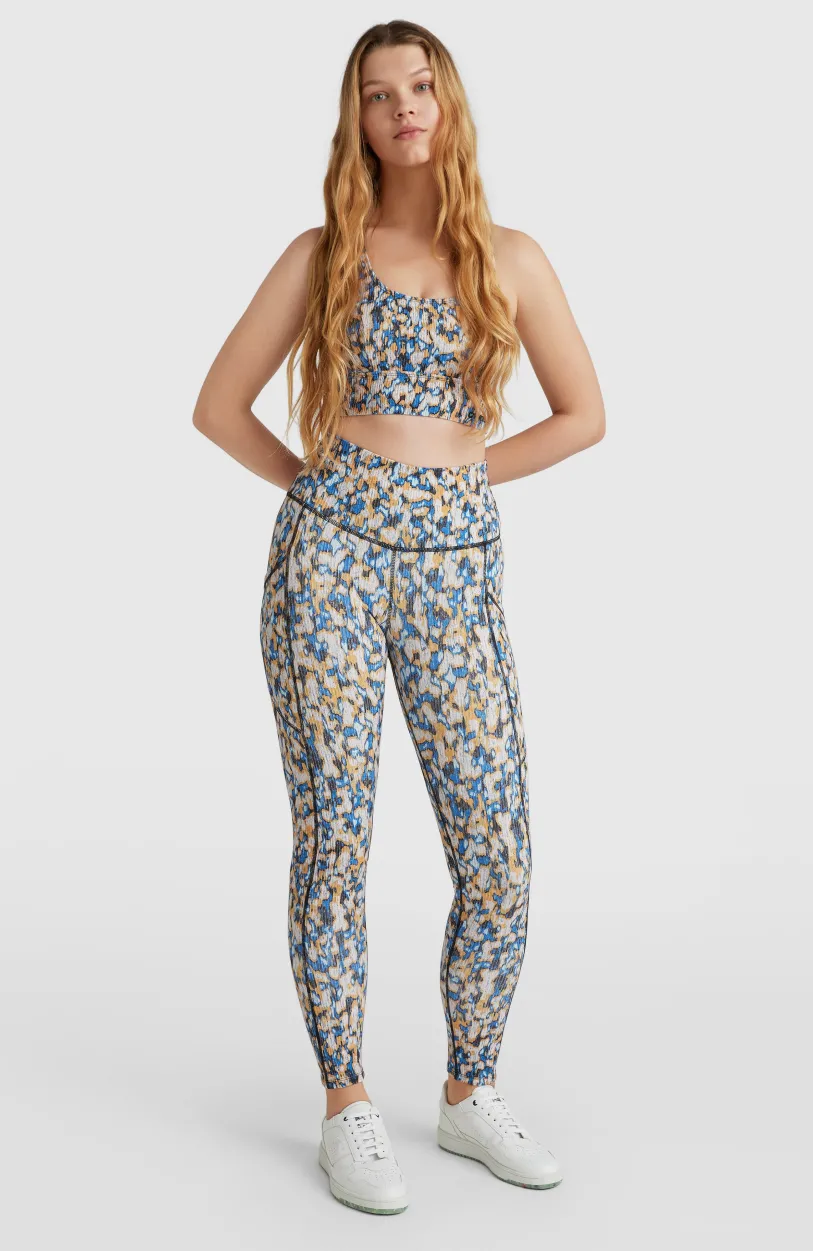 Online O’Neill Hike Rib High Waist Legging | Blue Minimal Camo