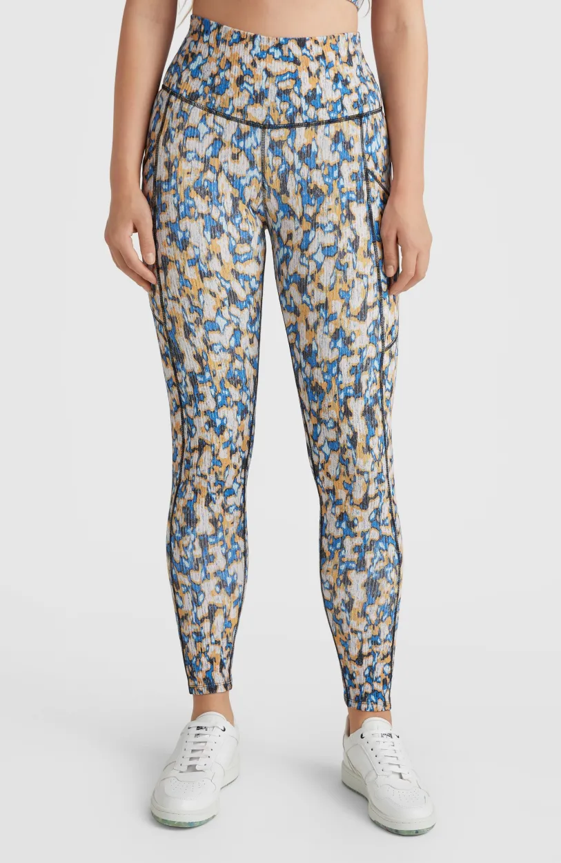 Online O’Neill Hike Rib High Waist Legging | Blue Minimal Camo