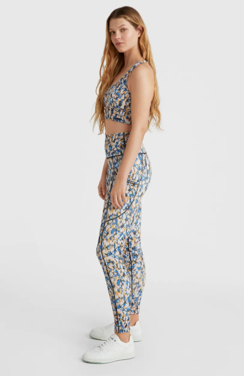 Online O’Neill Hike Rib High Waist Legging | Blue Minimal Camo